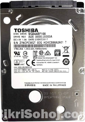 1 tb harddisk for sell | 2 month used | fully new